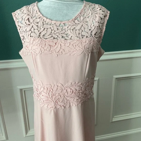 Jessica Howard Pink Sheath Lace Dress Lined Size all sales or final - Picture 16 of 16